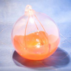 Hand blown glass globe ornament 3